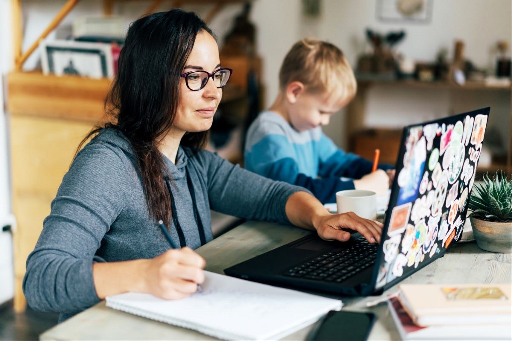 working from home